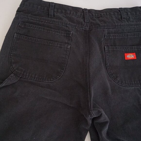 Dickies Black Heavyweight Cotton Double Knee Painter Carpenter Pants Size 38X30 - Picture 13 of 13